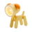 LED-Tier Yellow Dog